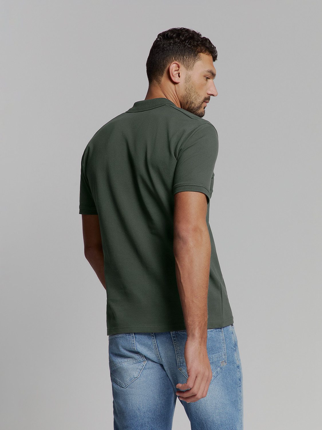NO EXCESS Poloshirt Polo Pique Solid Stretch