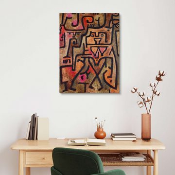 Posterlounge Holzbild Paul Klee, Waldhexen, Malerei