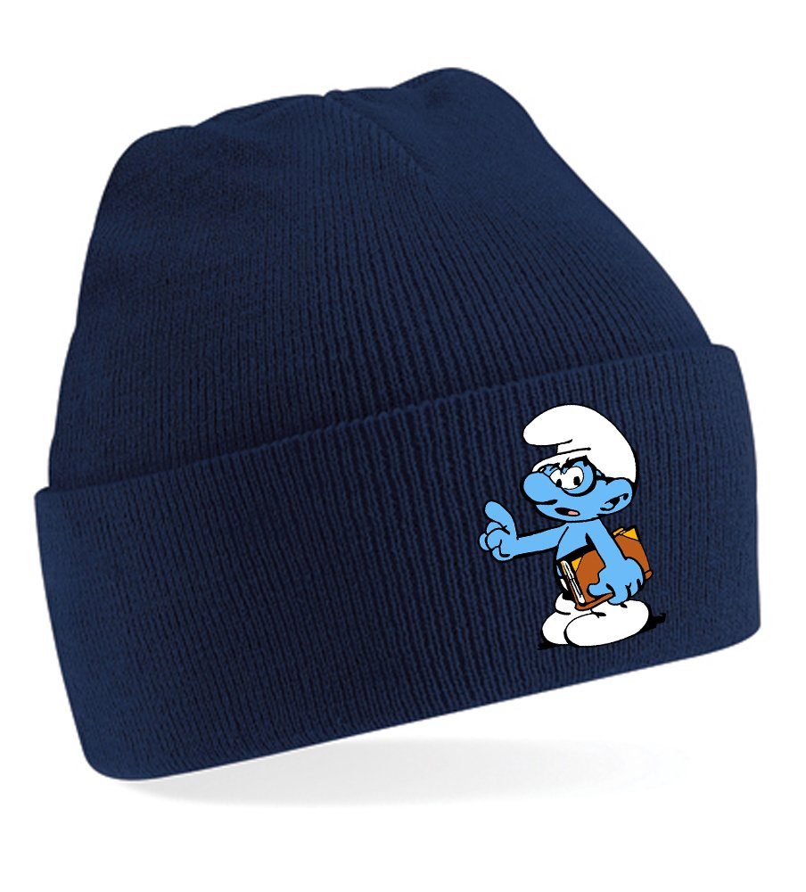 Blondie & Brownie Beanie Unisex Erwachsenen Mütze Schlaubi Schlumpf Buch Schlümpfe