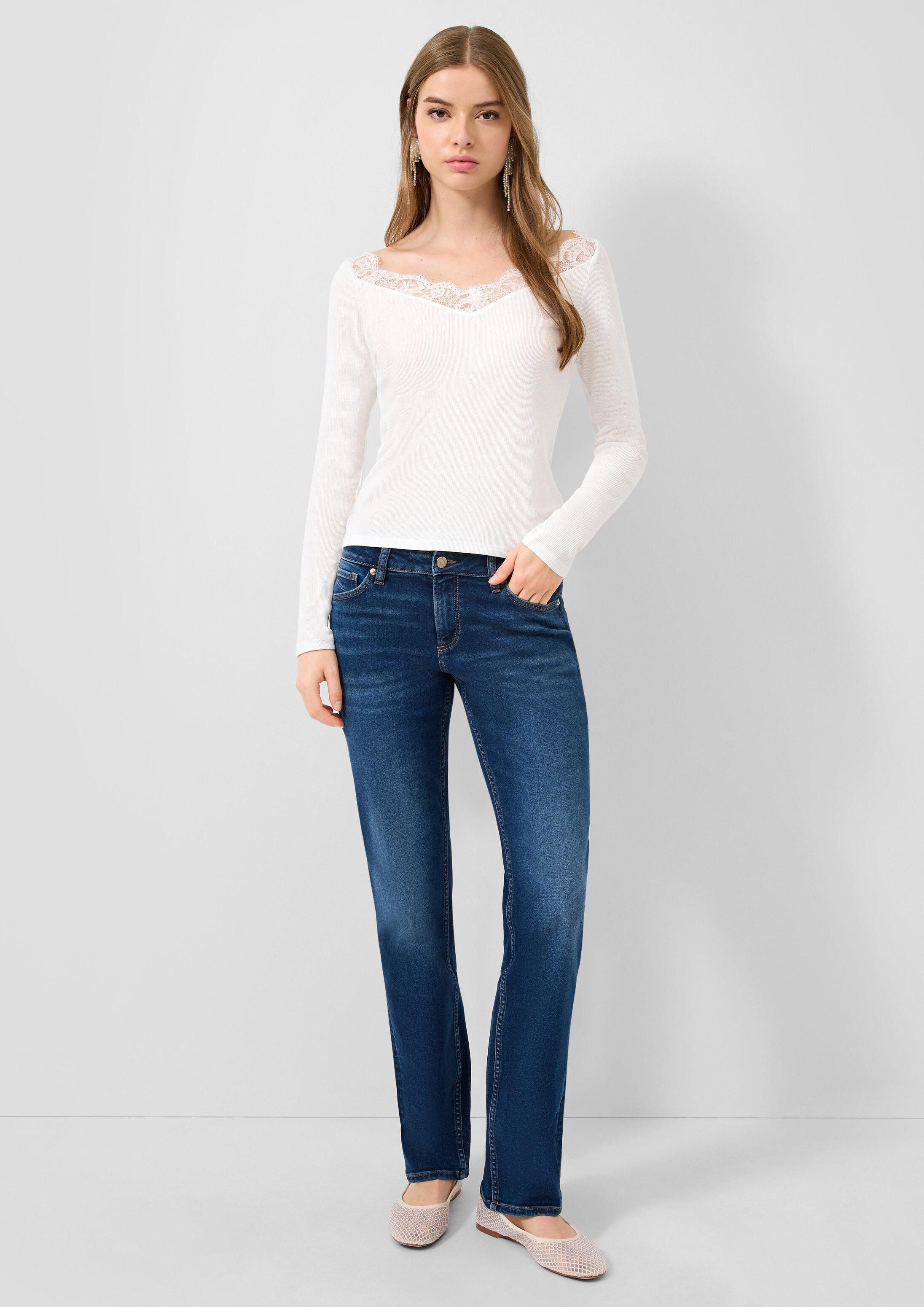 QS Regular-fit-Jeans Jeans-Hose CATIE Jeans Catie / Slim Fit / Mid Rise / Straight Leg
