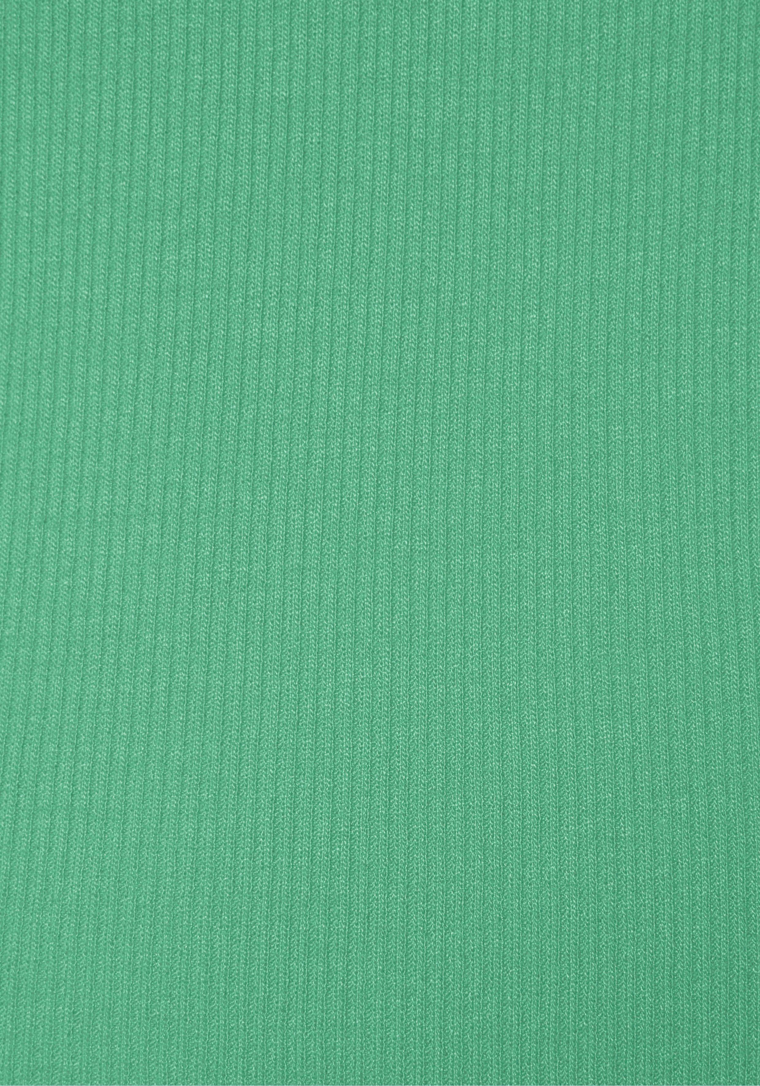 Vivance T-Shirt mit grün Dekolleté herzförmigen (1-tlg)