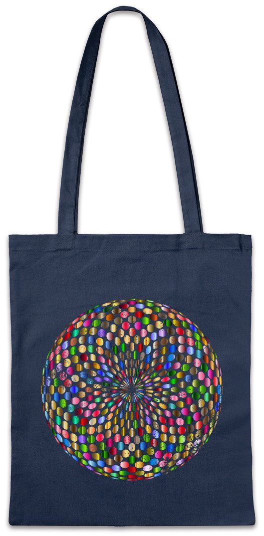 Beuteltasche Psychedelic Disco Light Stofftasche Retro Oldies Music Musik Nerd