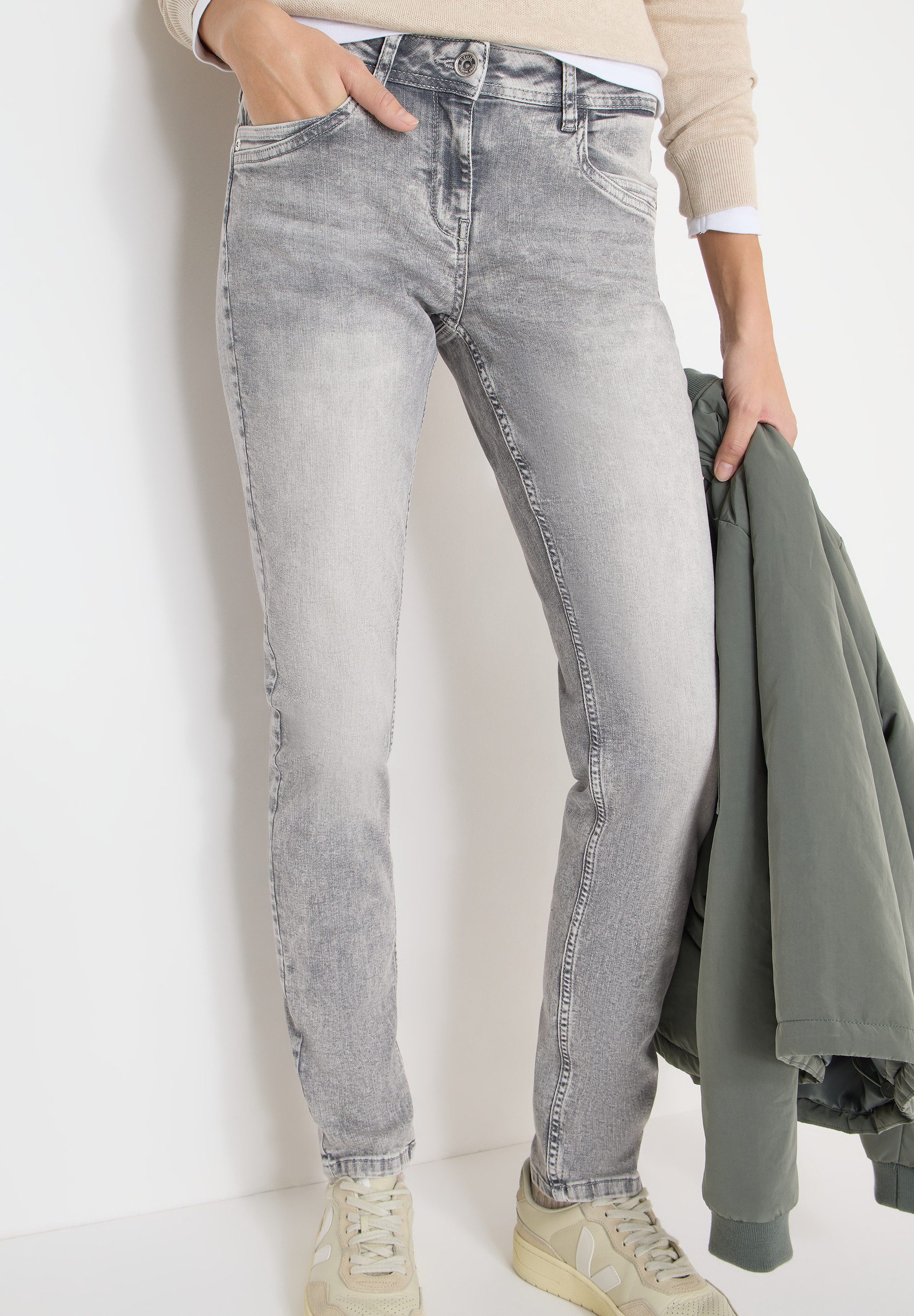 CECIL Straight-Jeans im Denim-Style