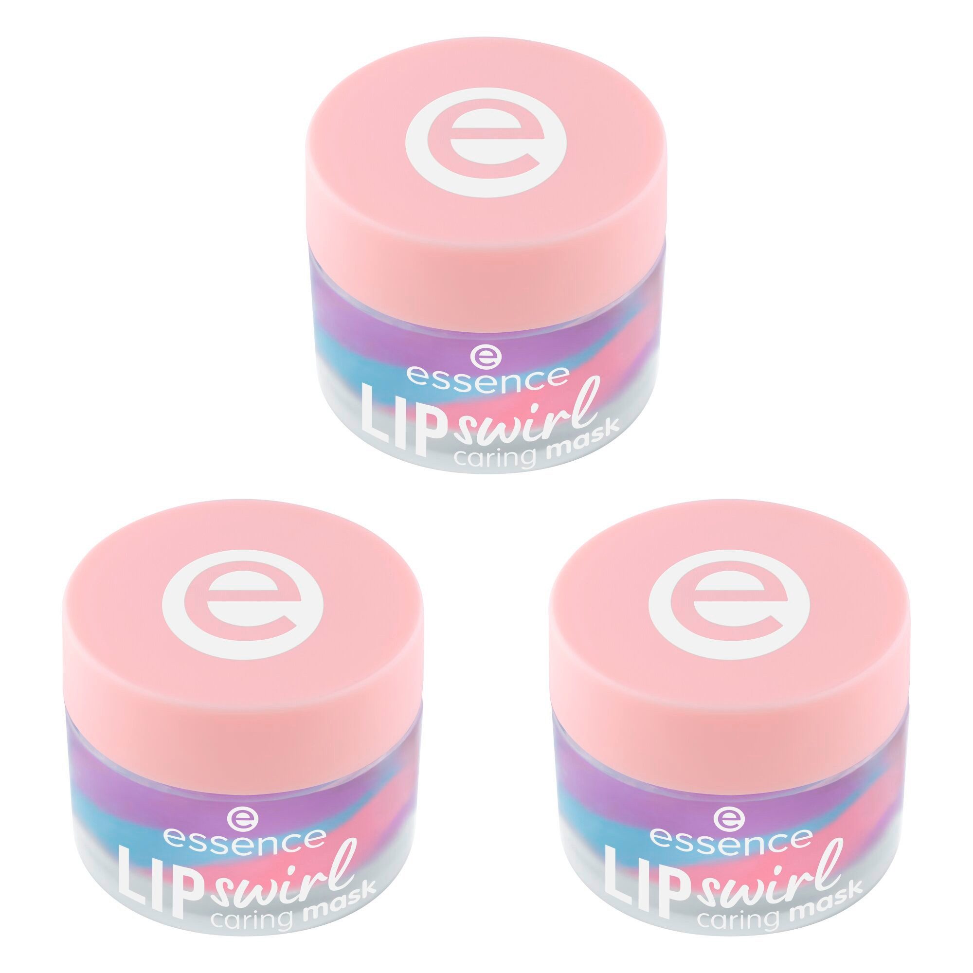 Essence Lippenmaske LIP swirl caring mask, 3-tlg., 3-tlg., pflegend, versorgend, glättend