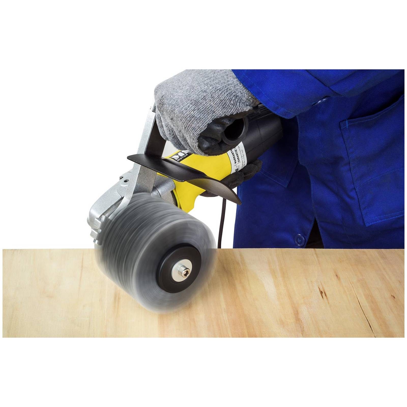 MSW Schleifbockscheibe Nylonbürste für Satinermaschine 19mm