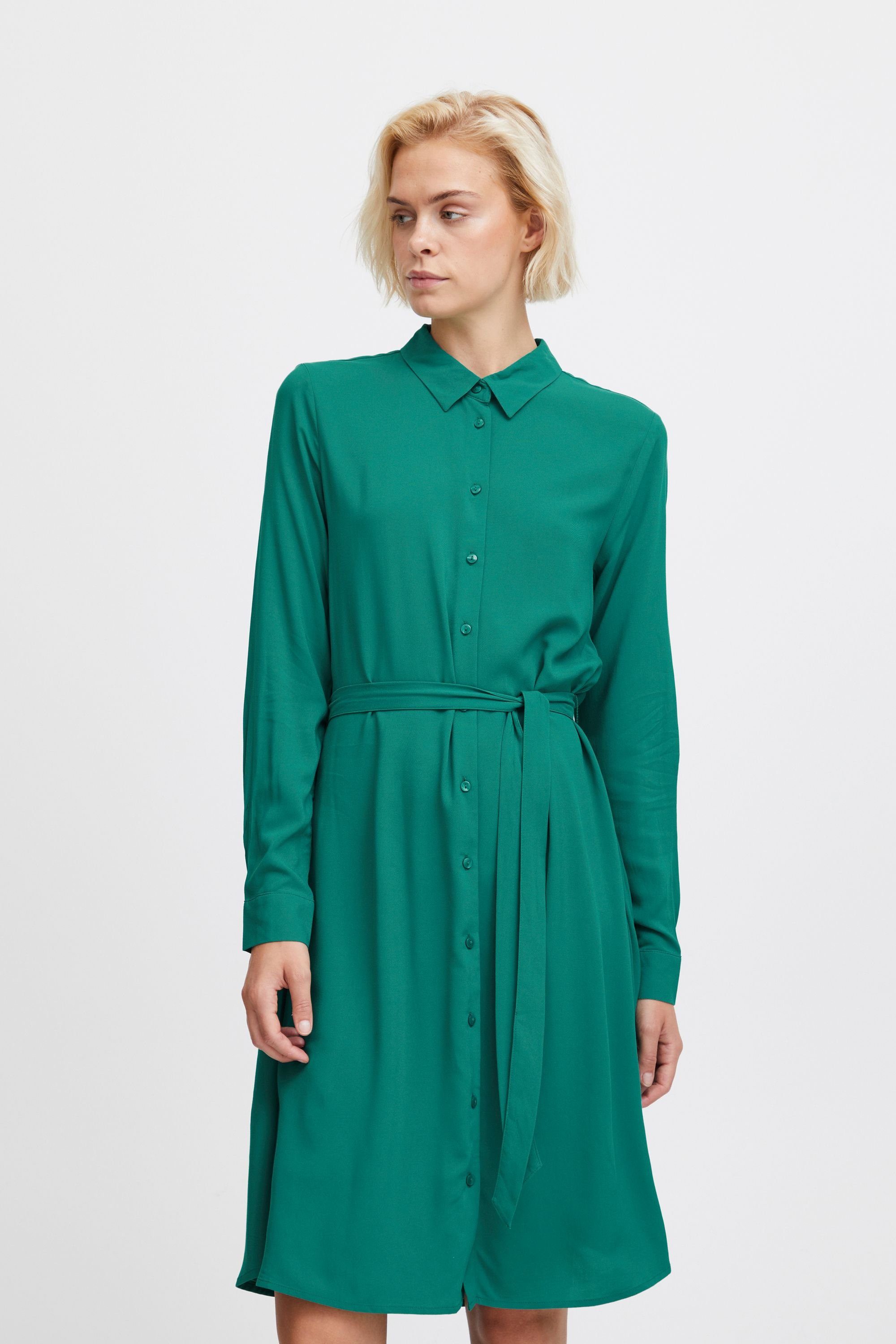 【ausverkauft】 Ichi Blusenkleid IHMAIN Green DR Cadmium (185424) 20114548 