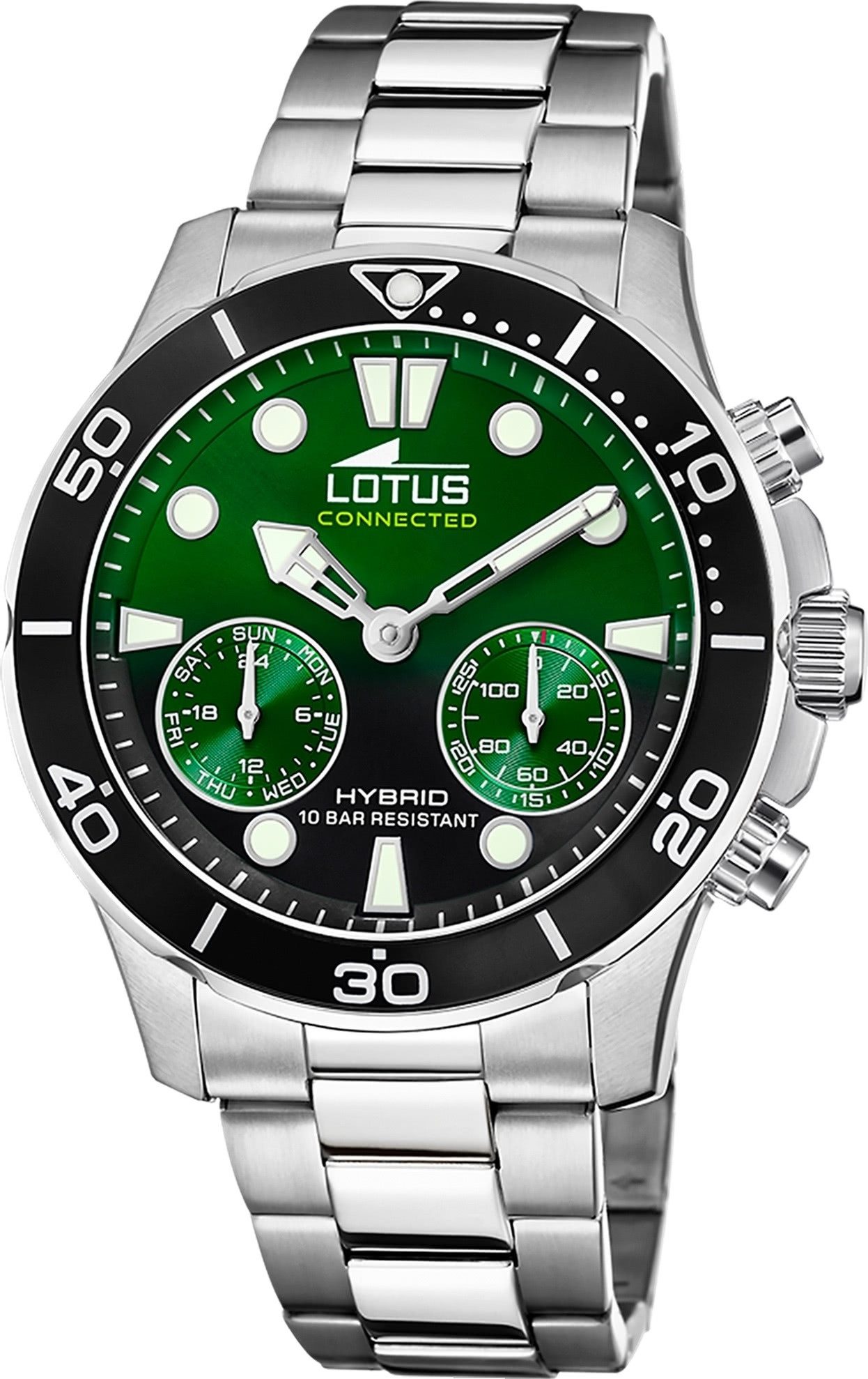Chronograph Lotus Herrenuhr Edelstahl silber Lotus