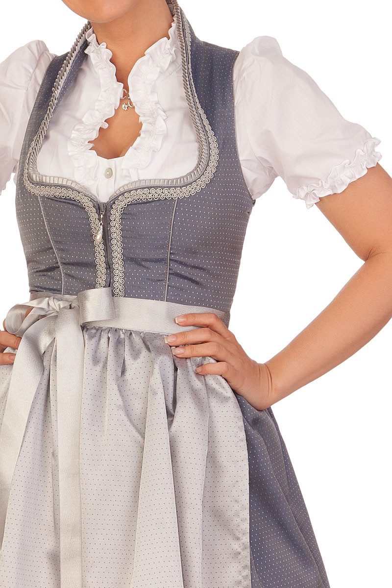 MarJo Dirndl Midi Dirndl 2tlg. - ROMILDA - silber