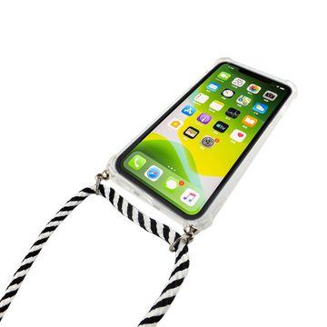 König Design Handyhülle Apple iPhone 11 Pro, Apple iPhone 11 Pro Handykette Handyhülle Umhängetasche Transparent