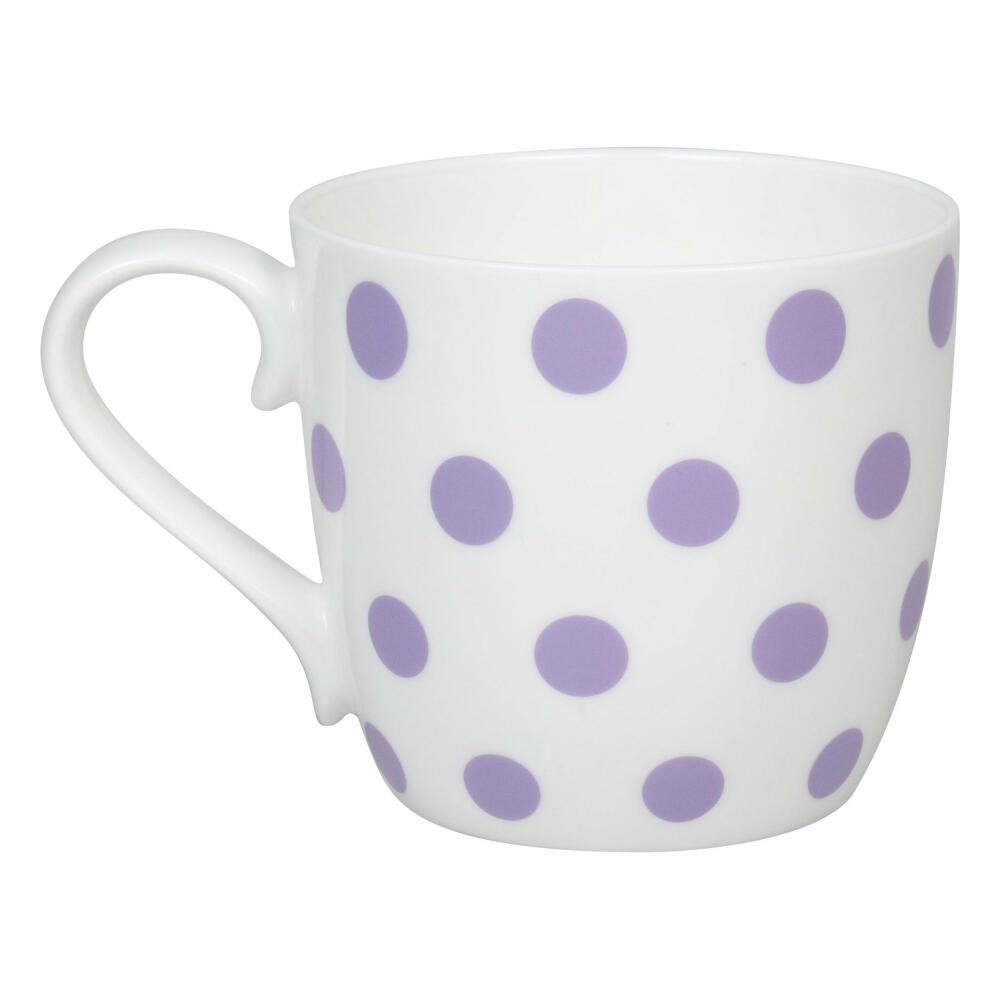 Könitz Becher Dots - Lila, 425 ml, Bone China