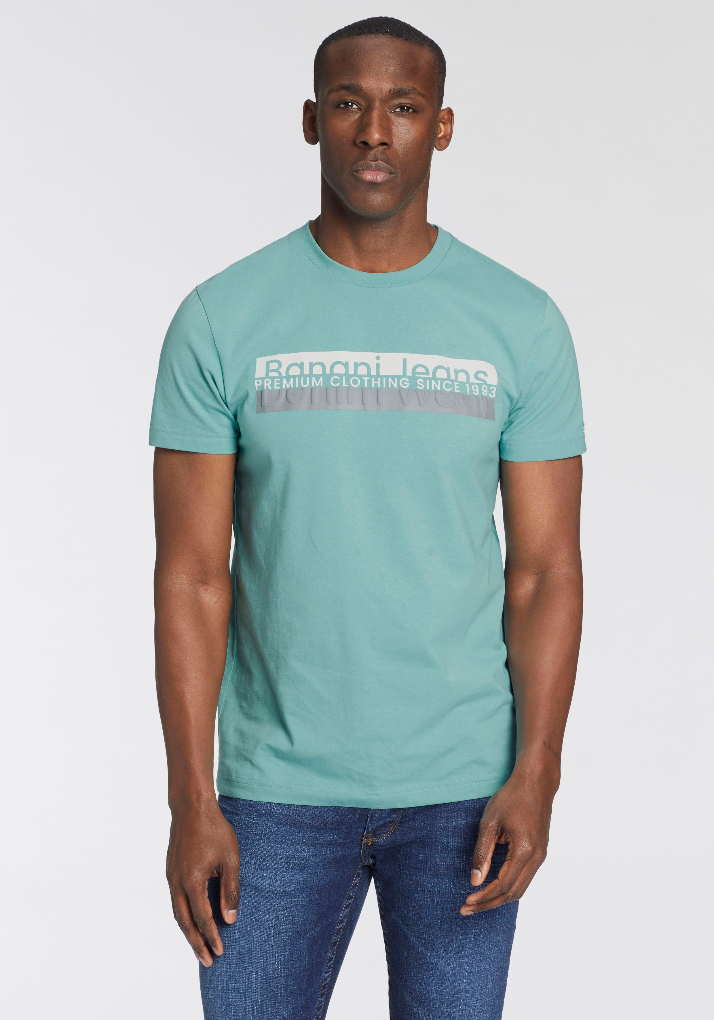 Bruno Banani T-Shirt mit modischem Frontprint günstig online kaufen