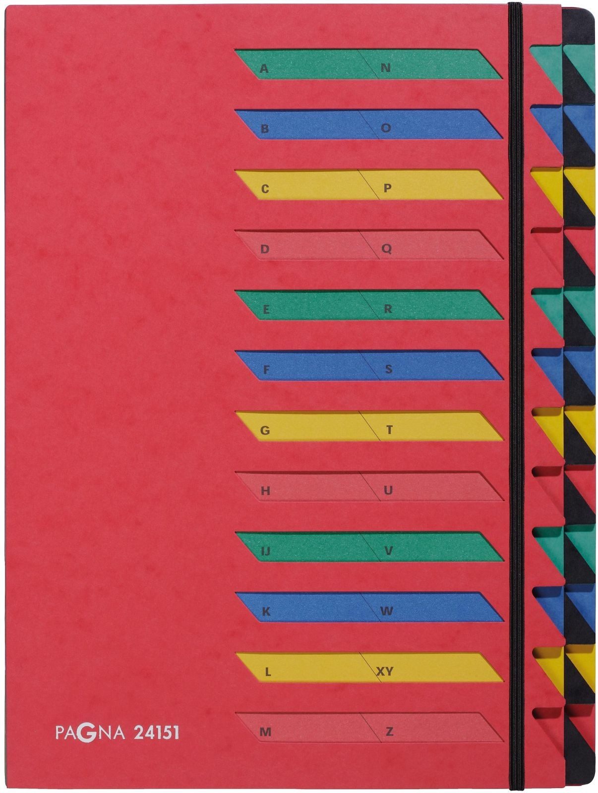 PAGNA Organisationsmappe Deskorganizer 24 Fächer Classic rot A-Z