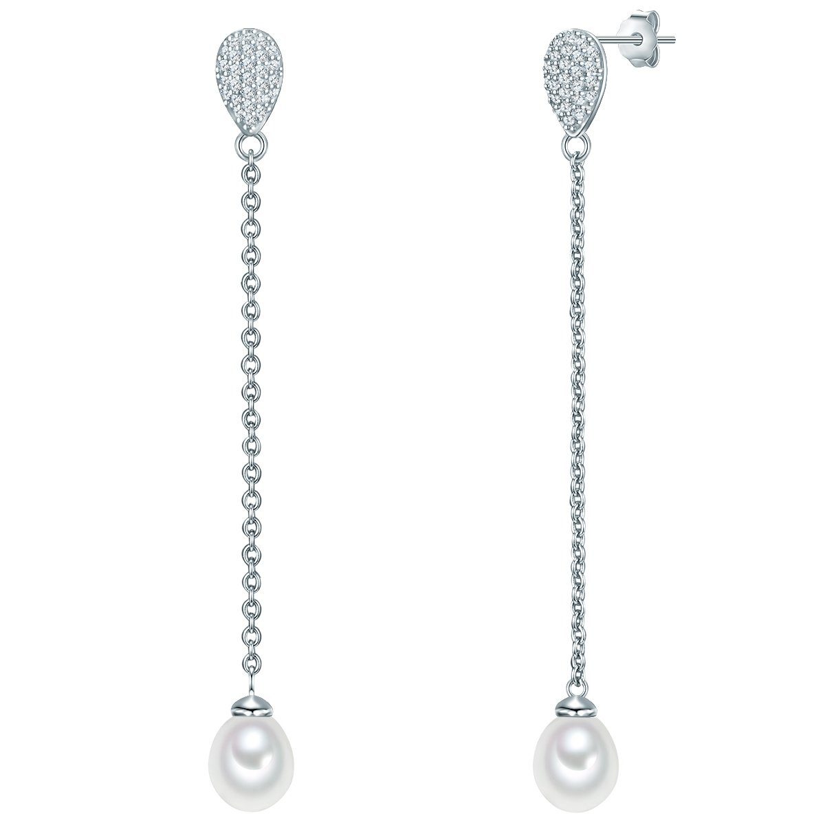 Valero Pearls Paar Ohrstecker silber, aus Sterling Silber