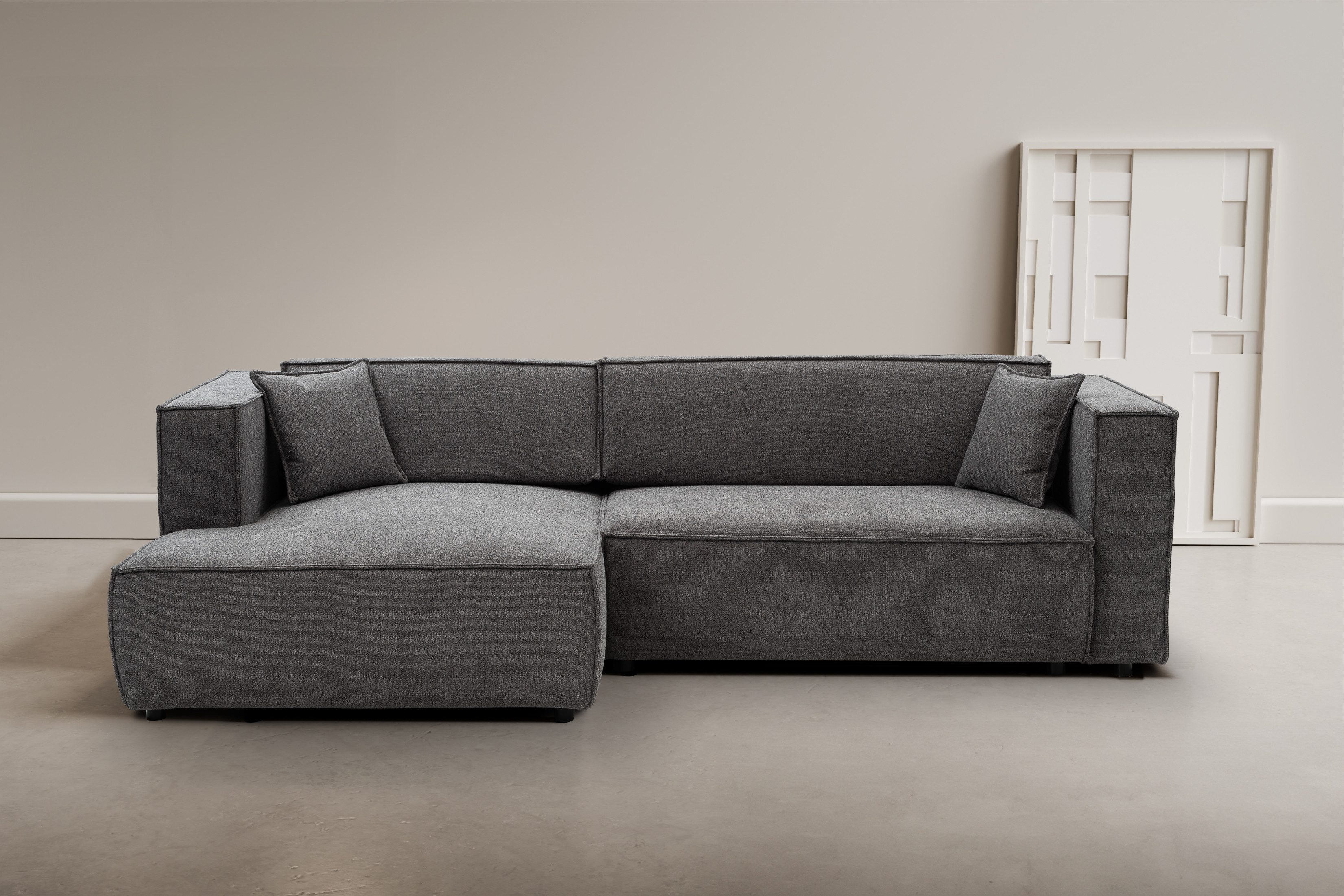 WERK2 Ecksofa Atlanta, moderne Designsprache, Stellmaße günstig online kaufen