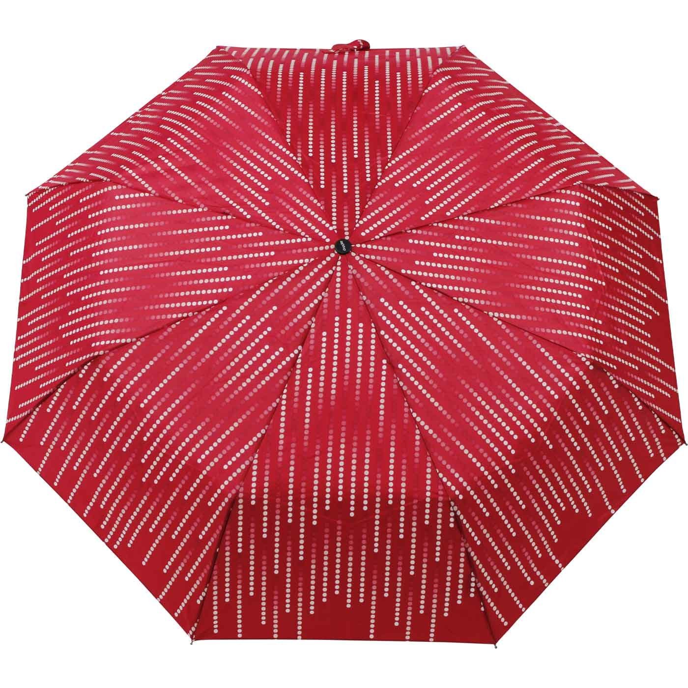 und Auf-Zu - Glamour, Magic Fiber nutzbar Sonnenschirm elegant, UV-Schutz Taschenregenschirm stabil rot als Damen doppler®