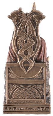 Vogler direct Gmbh Dekofigur Gott Odin, Miniatur, Veronesedesign, bronzefarben/coloriert, Kunststein, Größe: L/B/H ca. 4x4x9cm