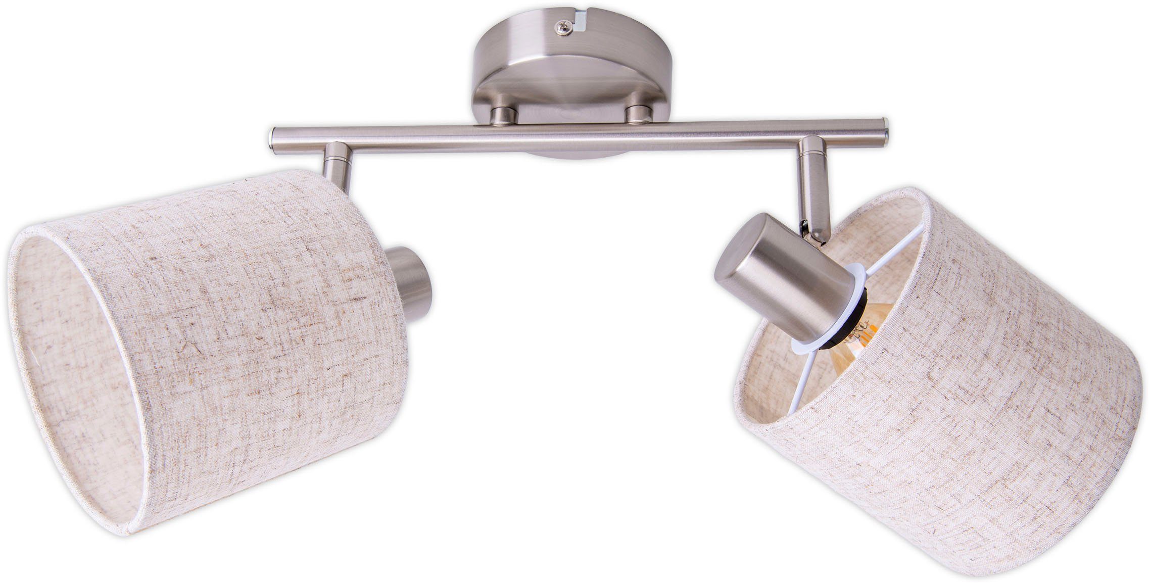 näve Deckenleuchte Maron, ohne Leuchtmittel, 2er Deckenleuchte, Wandleuchte günstig online kaufen