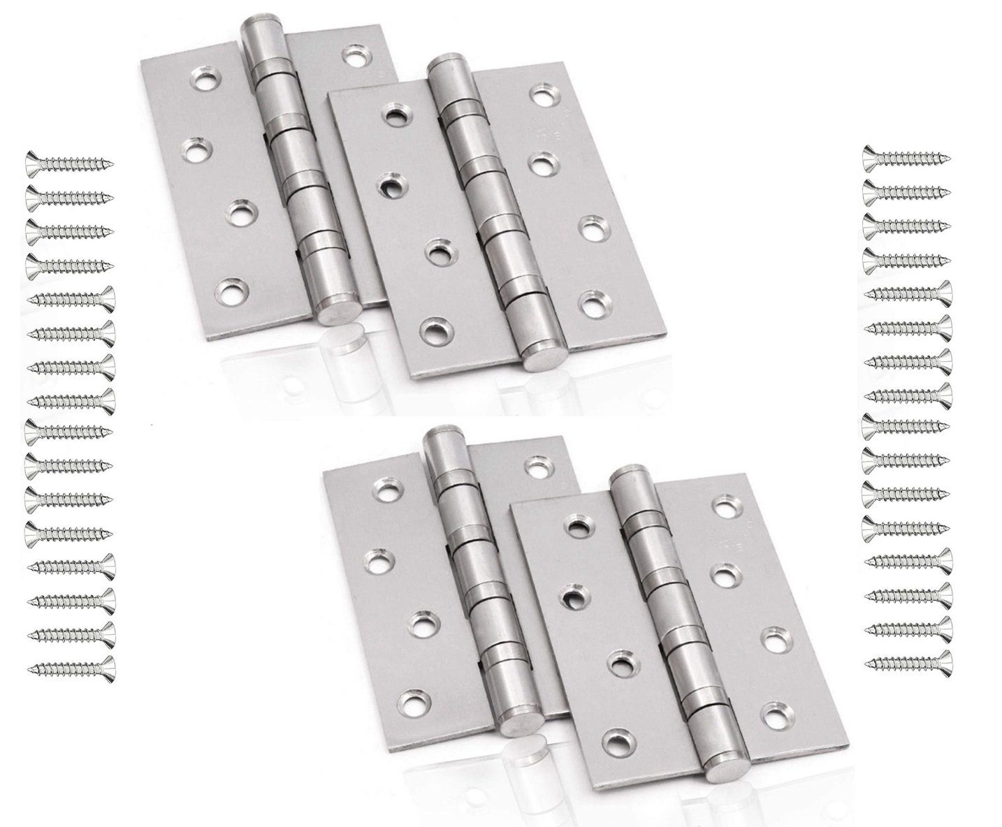 BAYLI Möbelbeschlag 4 x Edelstahl Scharniere Tor - Schwerlast Türbänder - G günstig online kaufen