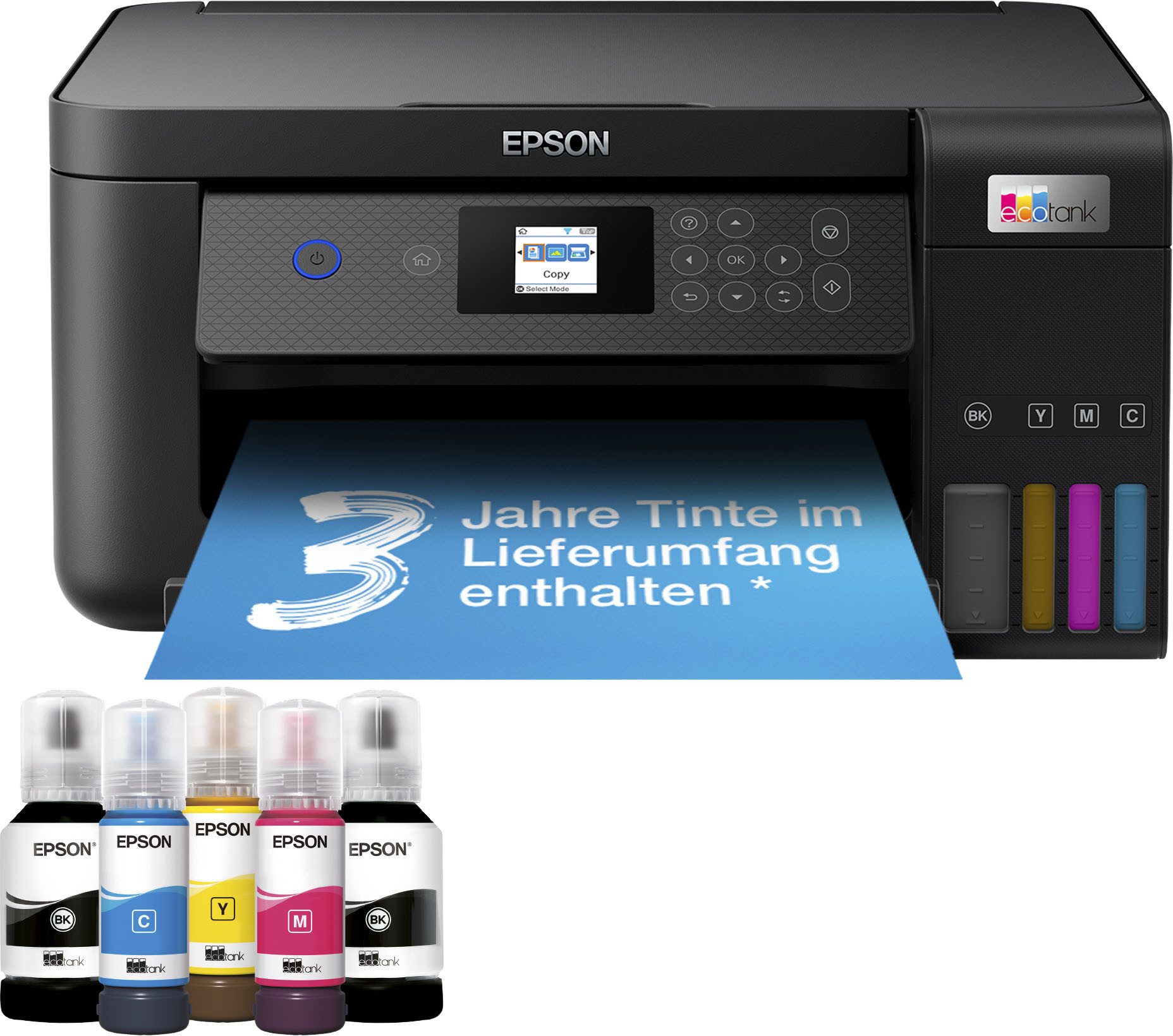 Epson EcoTank ET-2850 Tintenstrahldrucker, (WLAN (Wi-Fi), Wi-Fi Direct)