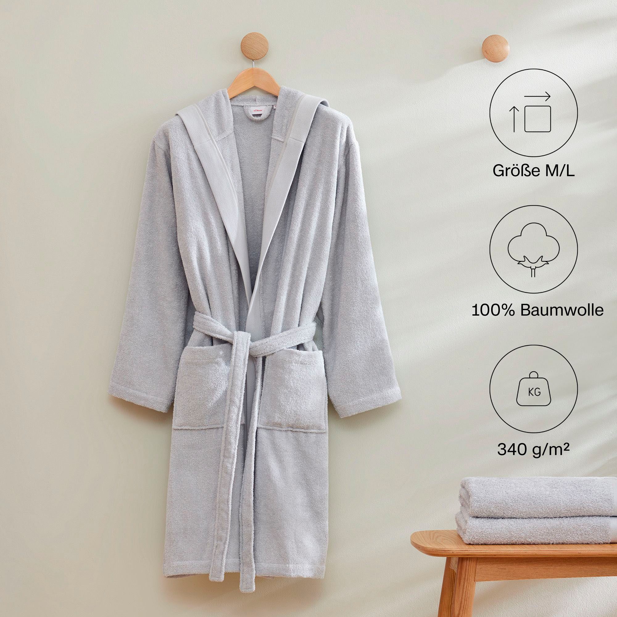 s.Oliver Bademantel s. Oliver Bademantel, ideal günstig online kaufen