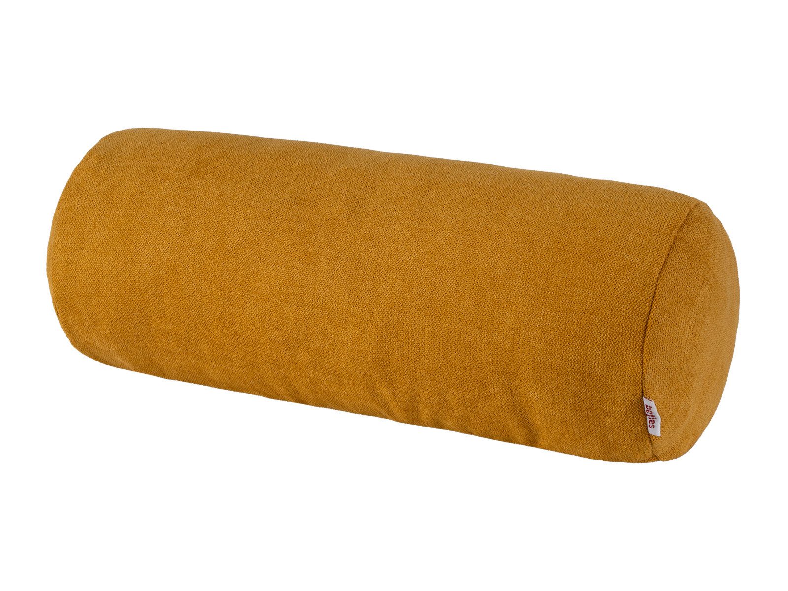 beties Nackenrollenbezug FarbTon, (1 Stück), Chenille-Haptik in Raumausstatter Qualität ca. 15x40 cm curry-gelb