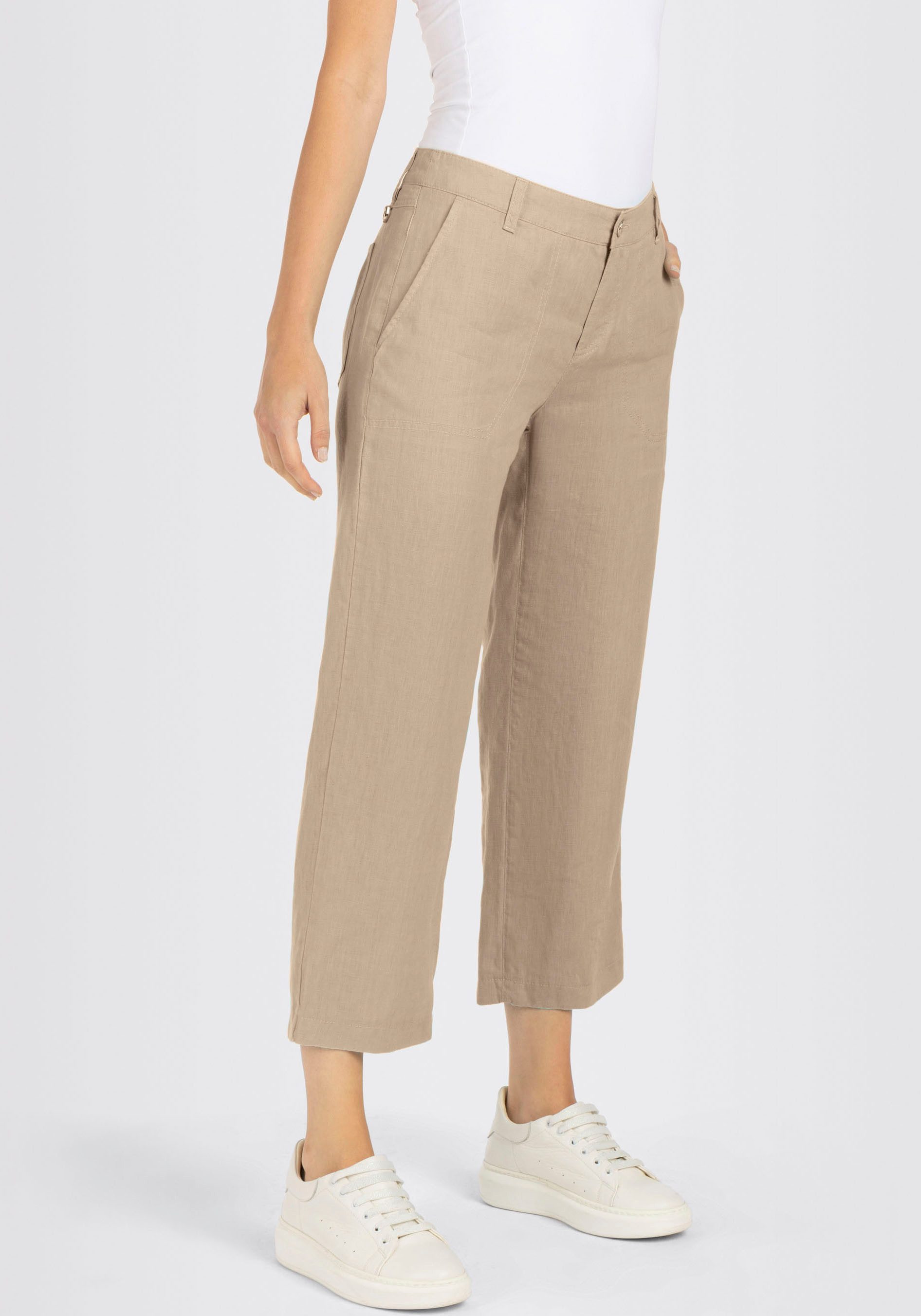 MAC Leinenhose NORA cropped Sommerhose temperaturausgleichend günstig online kaufen