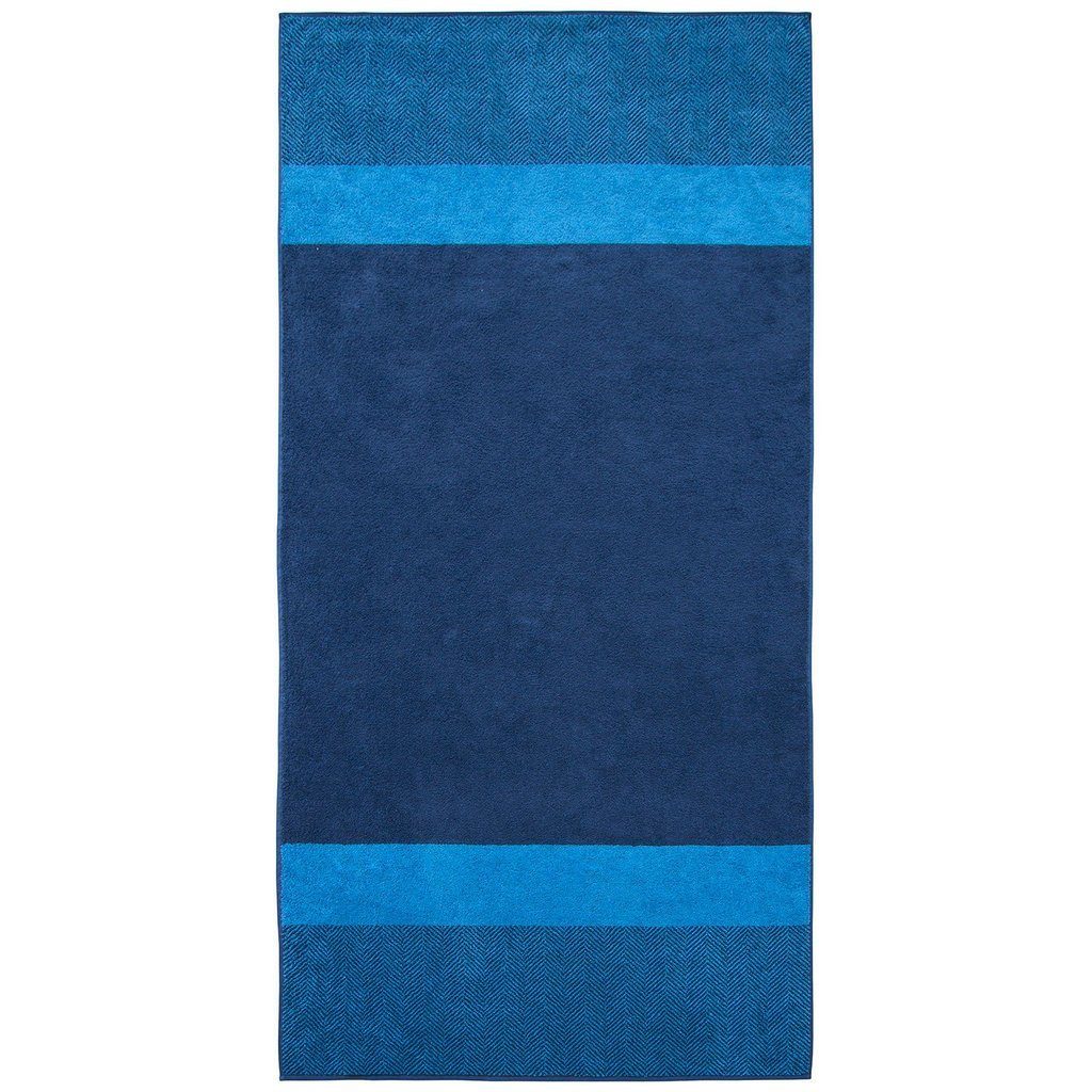Dyckhoff Saunatuch Dyckhoff Saunatuch 'Two-Tone Stripe' 100 x 200 cm, (1-St) Blau