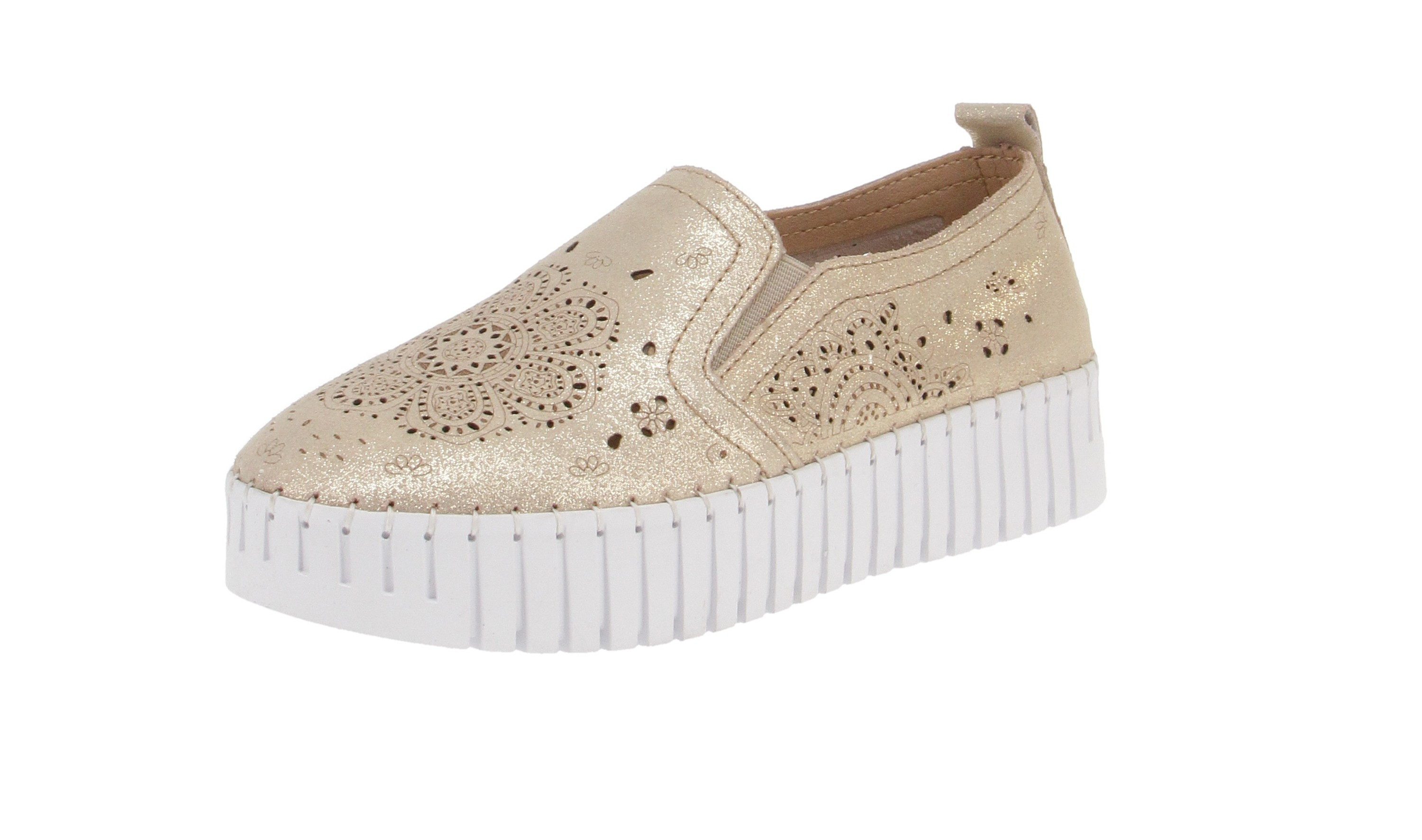 Bernie Mev TW Amity - Damen Schuhe Sneaker - Light-Gold Sneaker