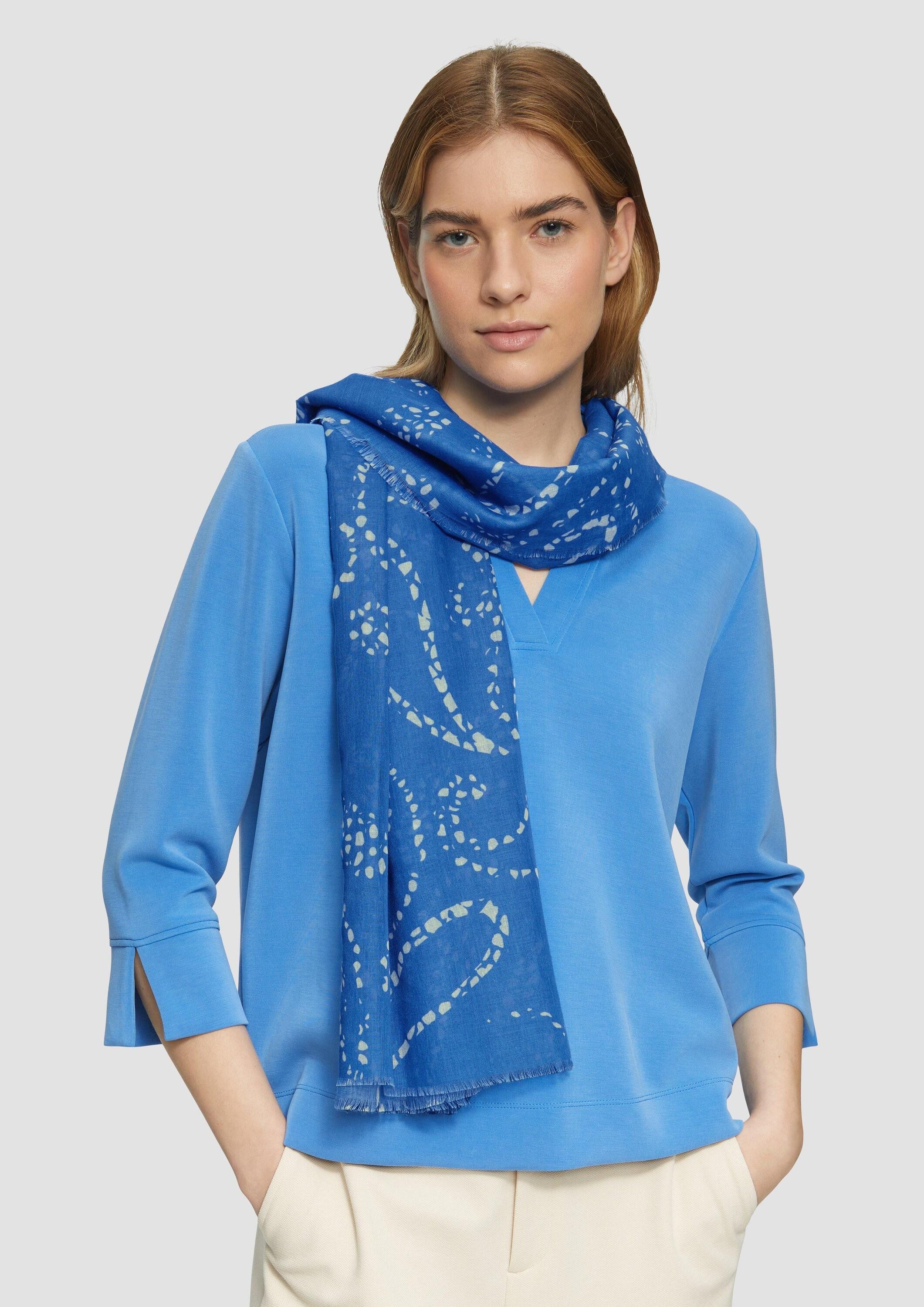 s.Oliver Schal Tuch, Schal mit Paisley-Artwork günstig online kaufen