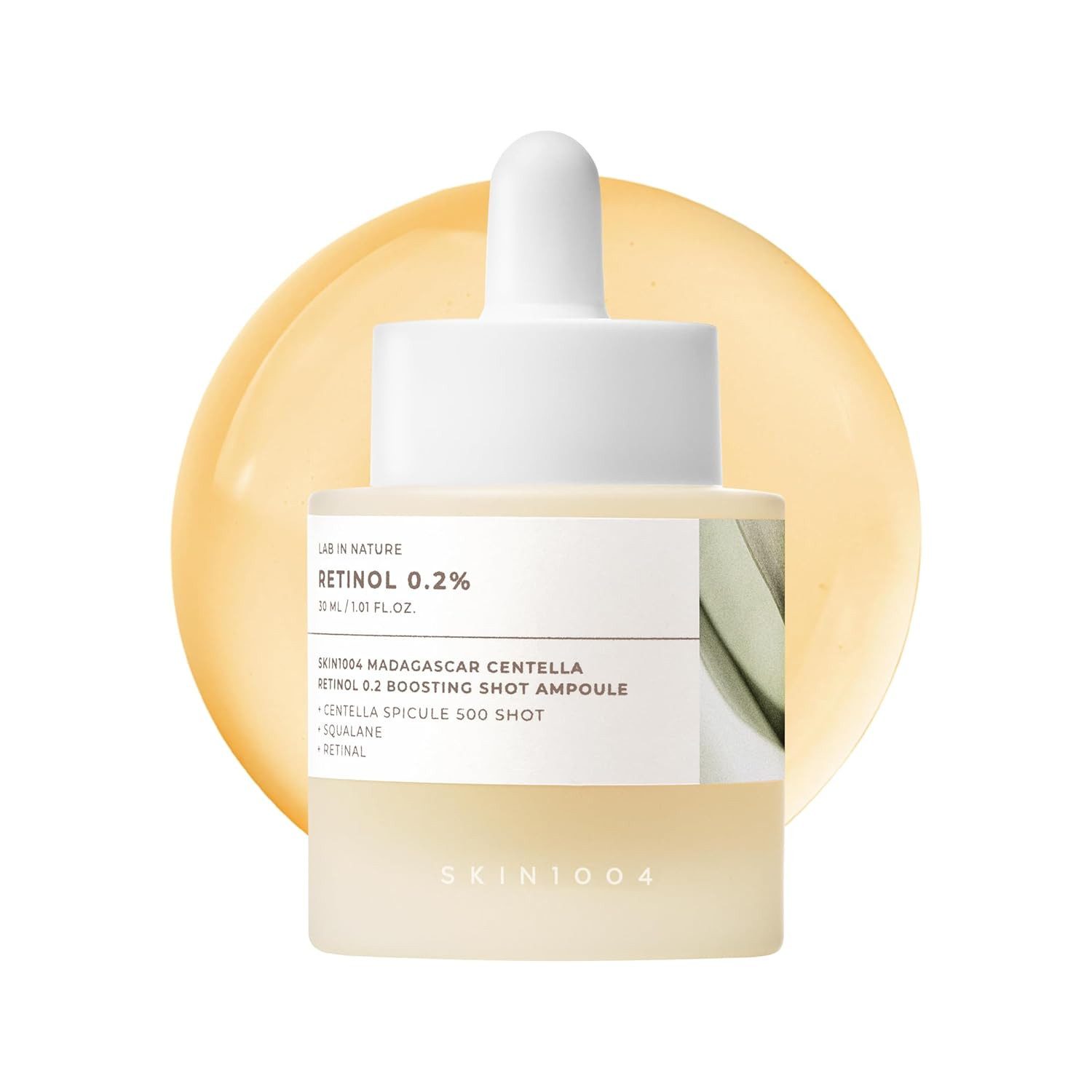 SKIN1004 Gesichtsserum Madagascar Centella Retinol 0.2 Boosting Shot Ampoule 30 ml – vegane K-Beauty Ampulle mit Retinol & Retinal – glättet das Hautbild, stärkt die Hautbarriere – für empfindliche Haut geeignet