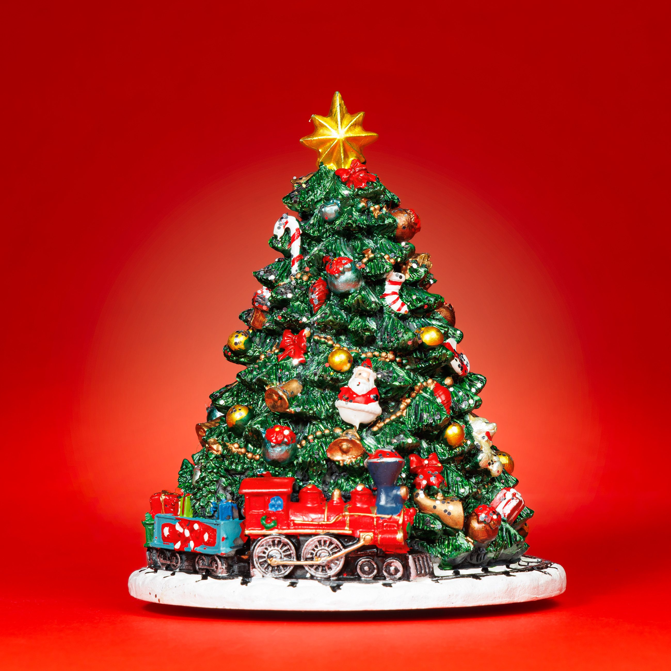 SIKORA Dekoobjekt SD13 Spieldose Spieluhr Geschmückter Weihnachtsbaum mit Z günstig online kaufen