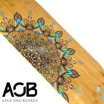 AOB Longboard AOB Mandala Longboard drop through twin tip bambus 38,5''