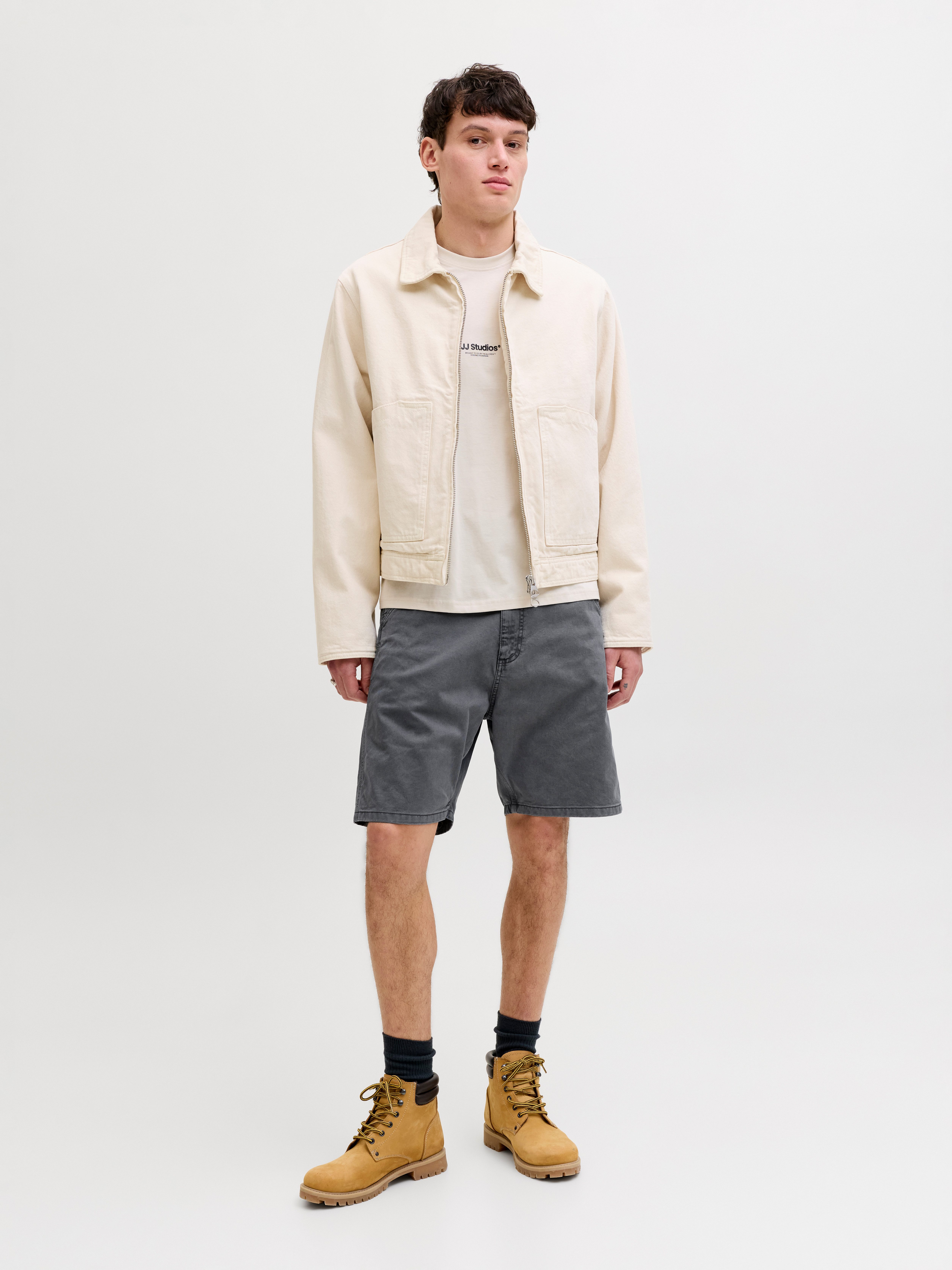 Jack & Jones Chinoshorts JPSTTONY RAYE WORKER SHORT MID SN Baumwolle, 5-Pocket Style – Bild 5 von 5
