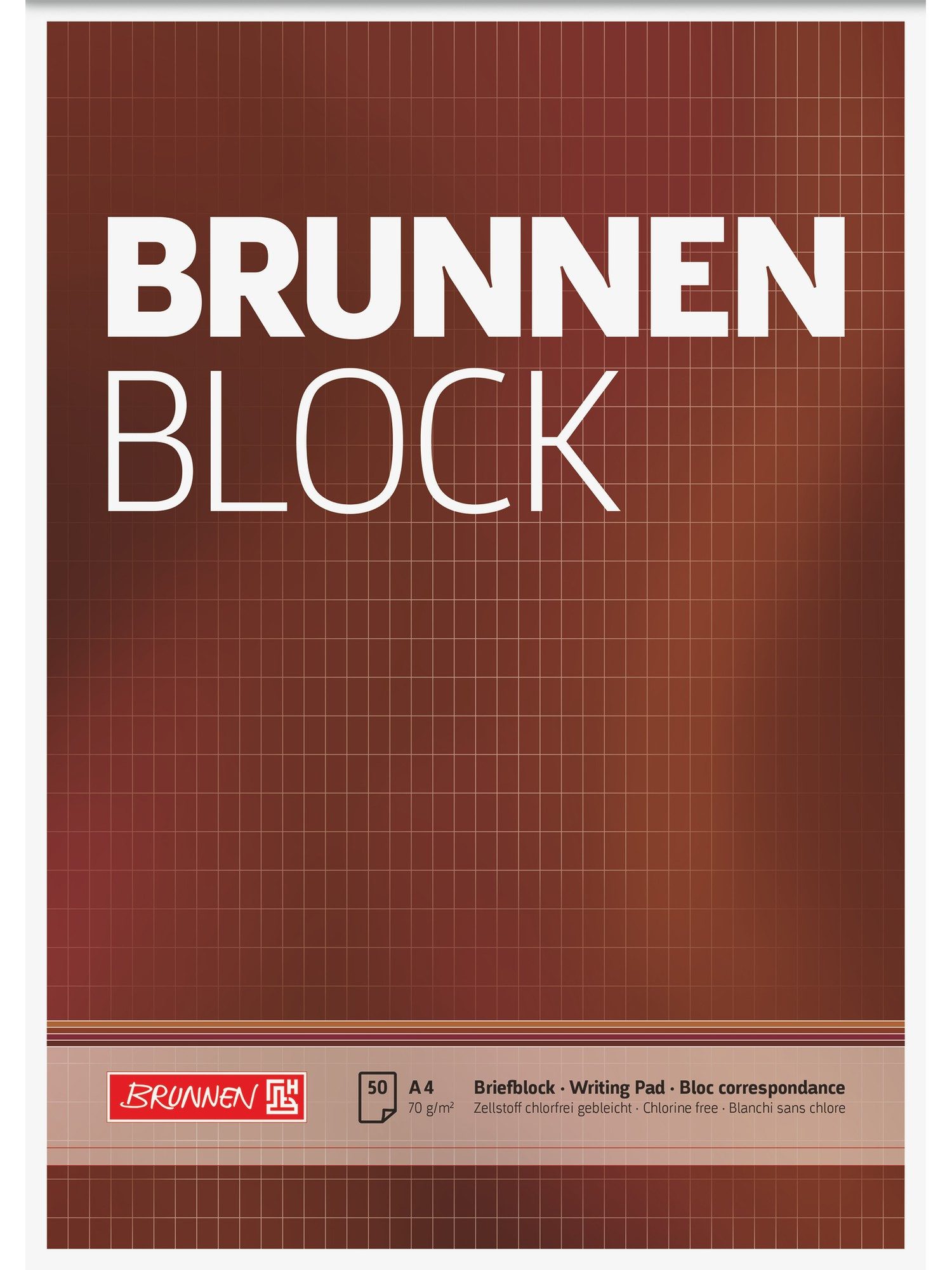 Baier Kindersitz Briefpapier Schreibblock A4 Lineatur 23 50 Blatt braun