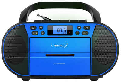 Cyberlux »CL-1020« tragbarer CD-Player (CD, Kassette, Kinder CD Player tragbar, Boombox, Musikbox, mit Kassettendeck, FM Radio mit MP3 USB)