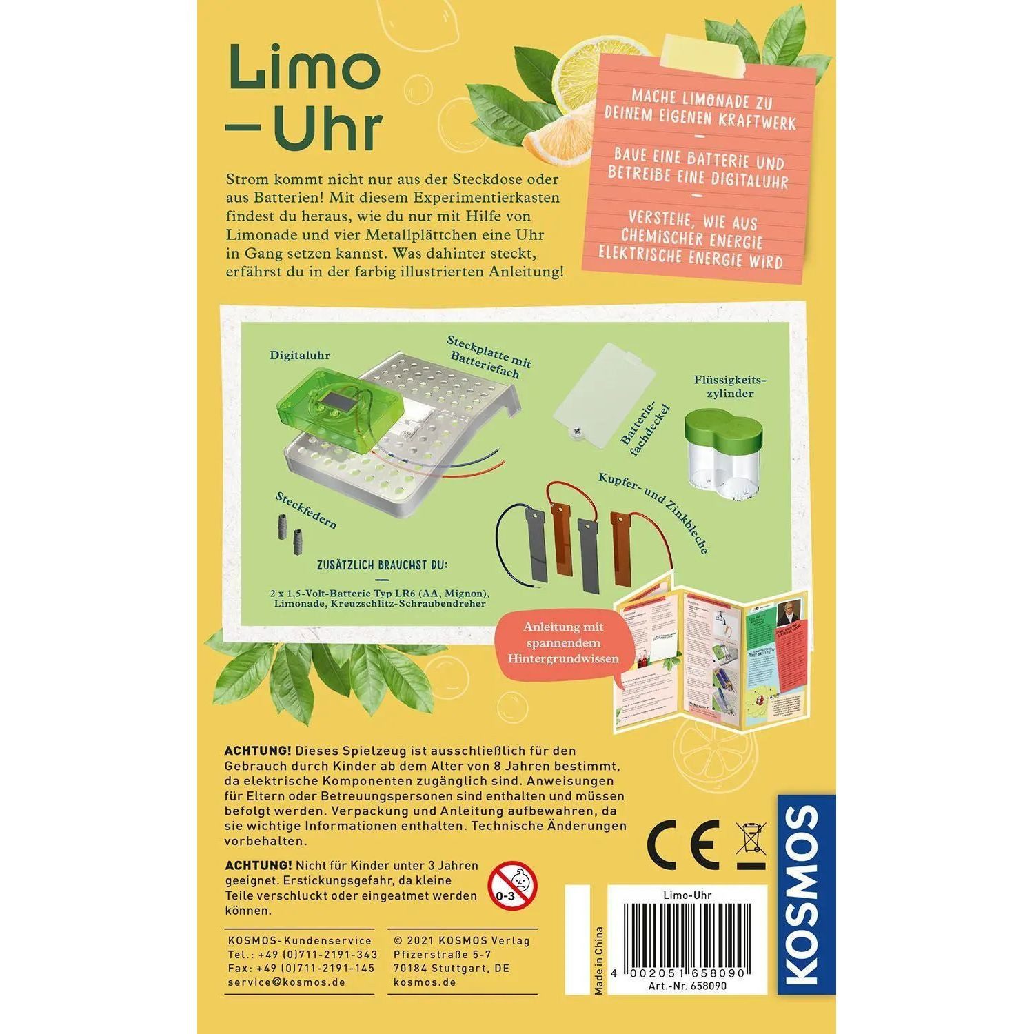 Kosmos Spiel Limo-Uhr