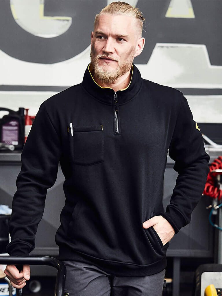 ROADSIGN australia Troyer Herren Sweattroyer mit Stehkragen - Arbeitspullov günstig online kaufen