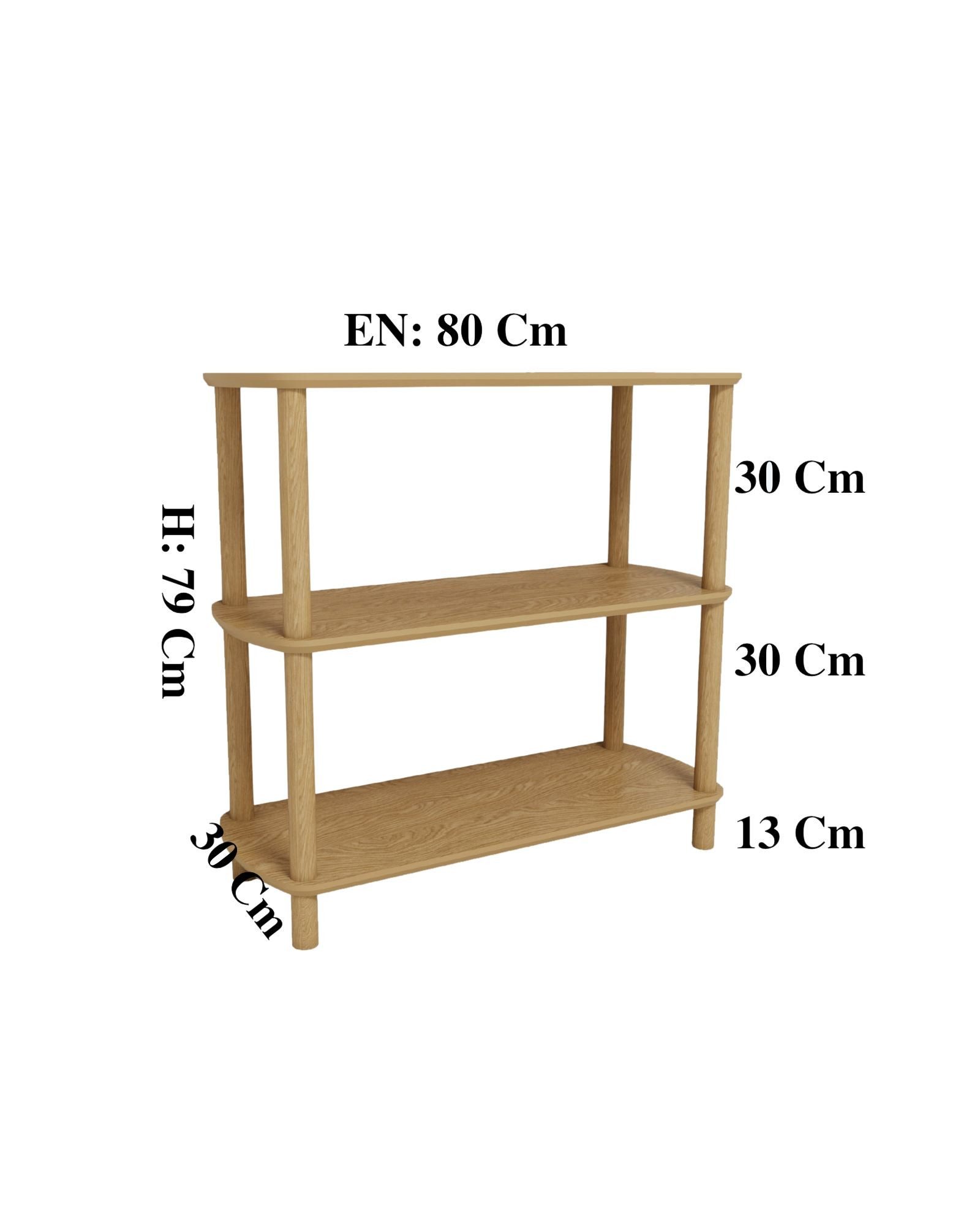 Skye Decor Mehrzweckregal Rosa 3, 1-tlg., Mit Holzbeinen