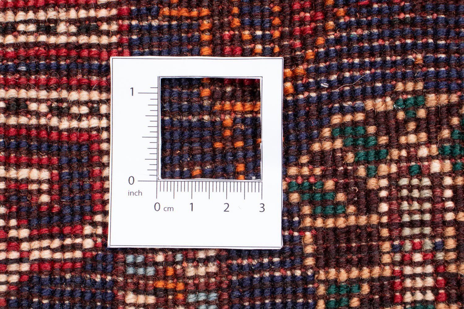Orientteppich Perser - Nomadic - cm dunkelrot, Zertifikat Wohnzimmer, morgenland, mit Höhe: x 10 mm, 185 Einzelstück 138 rechteckig, Handgeknüpft, 