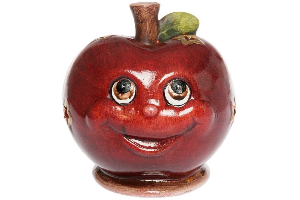 Wohnando Dekofigur Windlicht Apfel aus Keramik: Entzückende