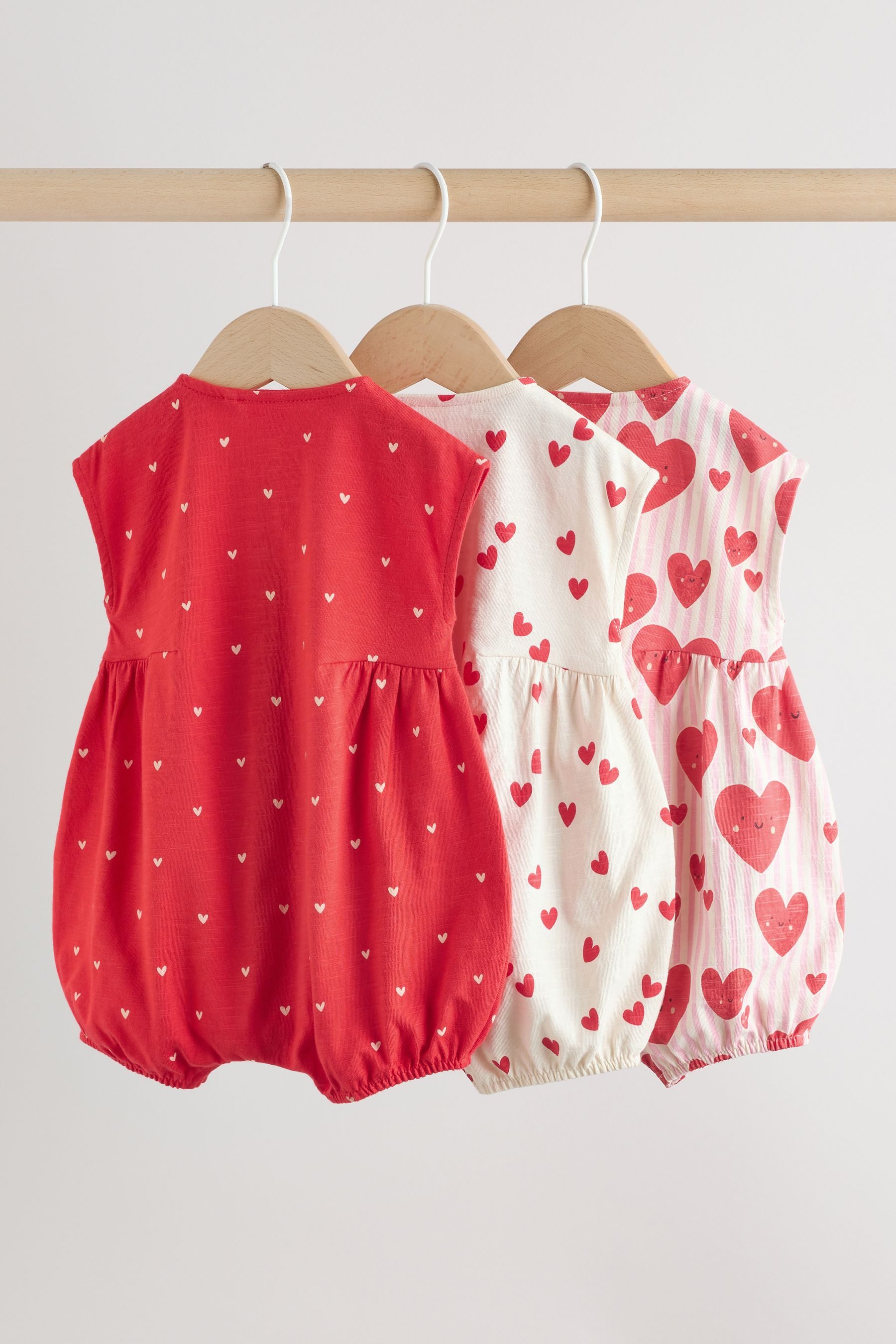 Next Strampler Strampelanzüge im 3er-Pack (3-tlg)