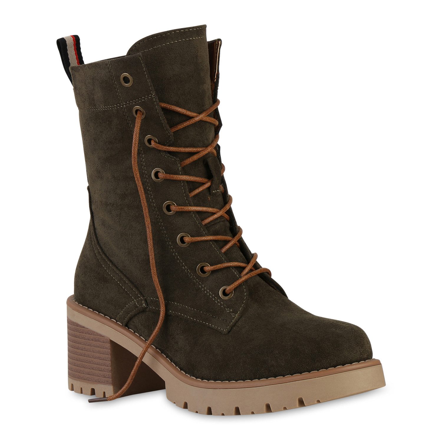 VAN HILL 841344 Schnürstiefelette Damen Leicht Gefütterte Schnürstiefelette günstig online kaufen