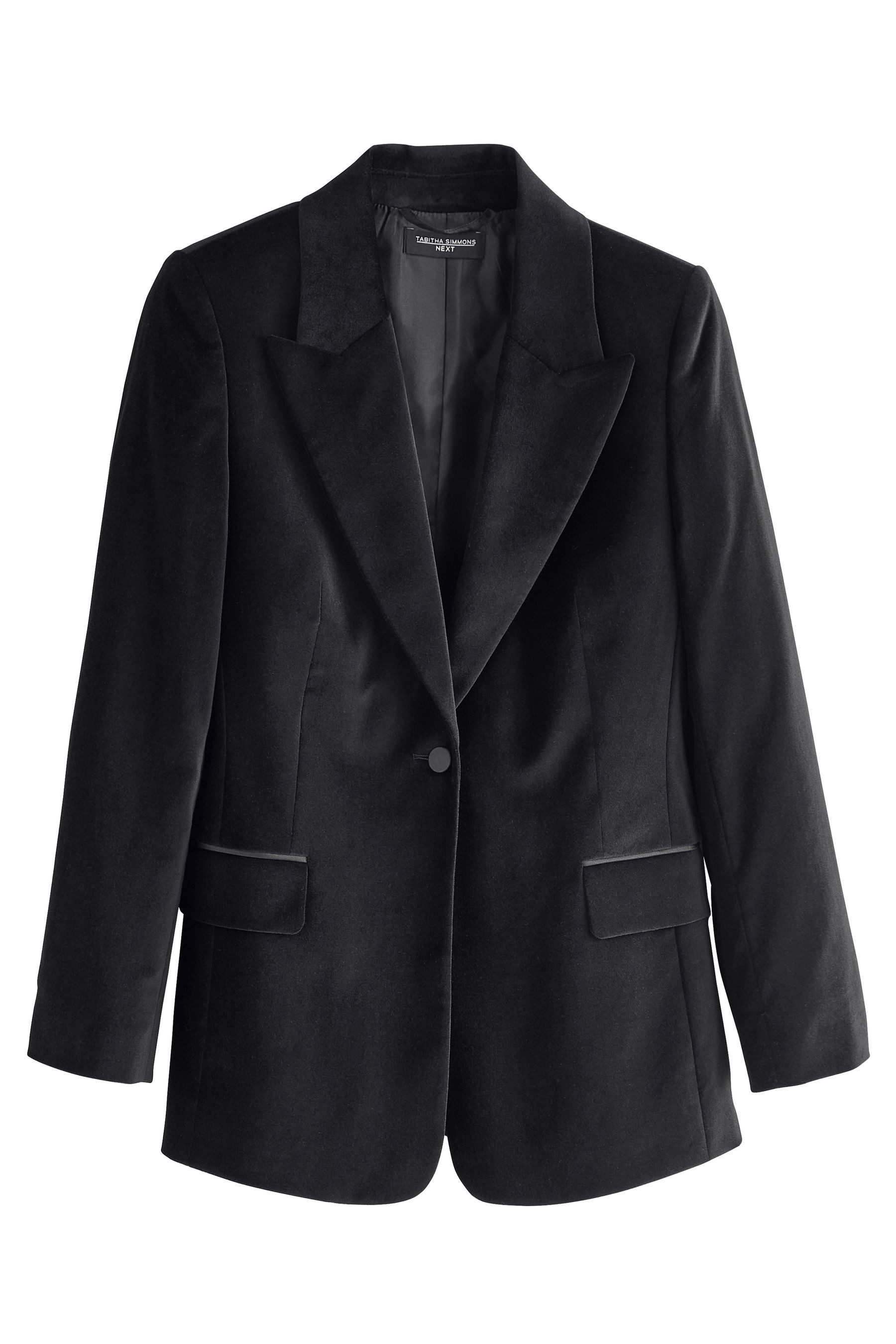 Next Jackenblazer Einreihiger Tabitha Simmons Samtblazer, Baumwolle (1-tlg) günstig online kaufen
