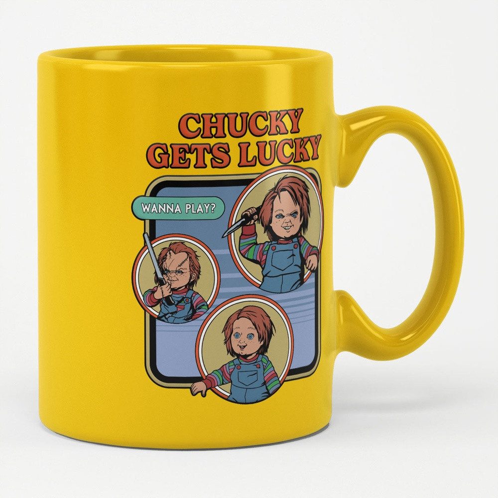 Chucky Becher Gets Lucky Mug