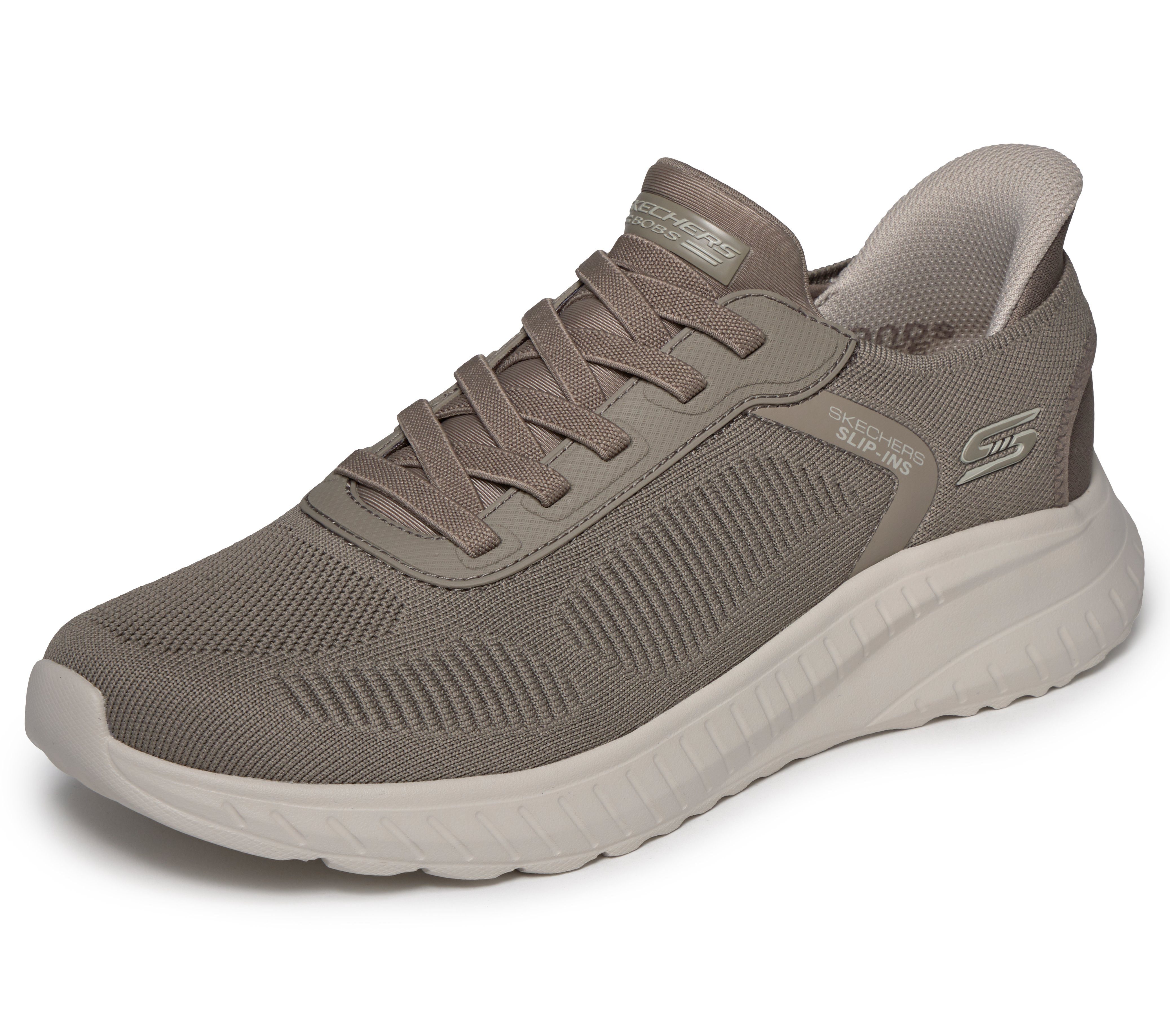 Skechers BOBS SQUAD CHAOS-SOLID STEP Slip-On Sneaker Schlupfschuh, Slipper, Sneaker zum Schlupfen
