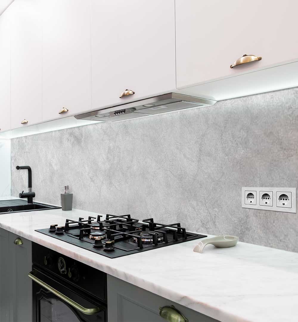 MyMaxxi Dekorationsfolie Küchenrückwand Beton in Marmor Optik selbstklebend  Spritzschutz Folie