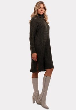 YC Fashion & Style Strickkleid Strickkleid Elegance" – Modischer Turtleneck im Oversize-Stil (Kein Set, 1 -tlg) Langarm, Strickmix, in Unifarbe, bequem zu tragen, mit Rollkragen