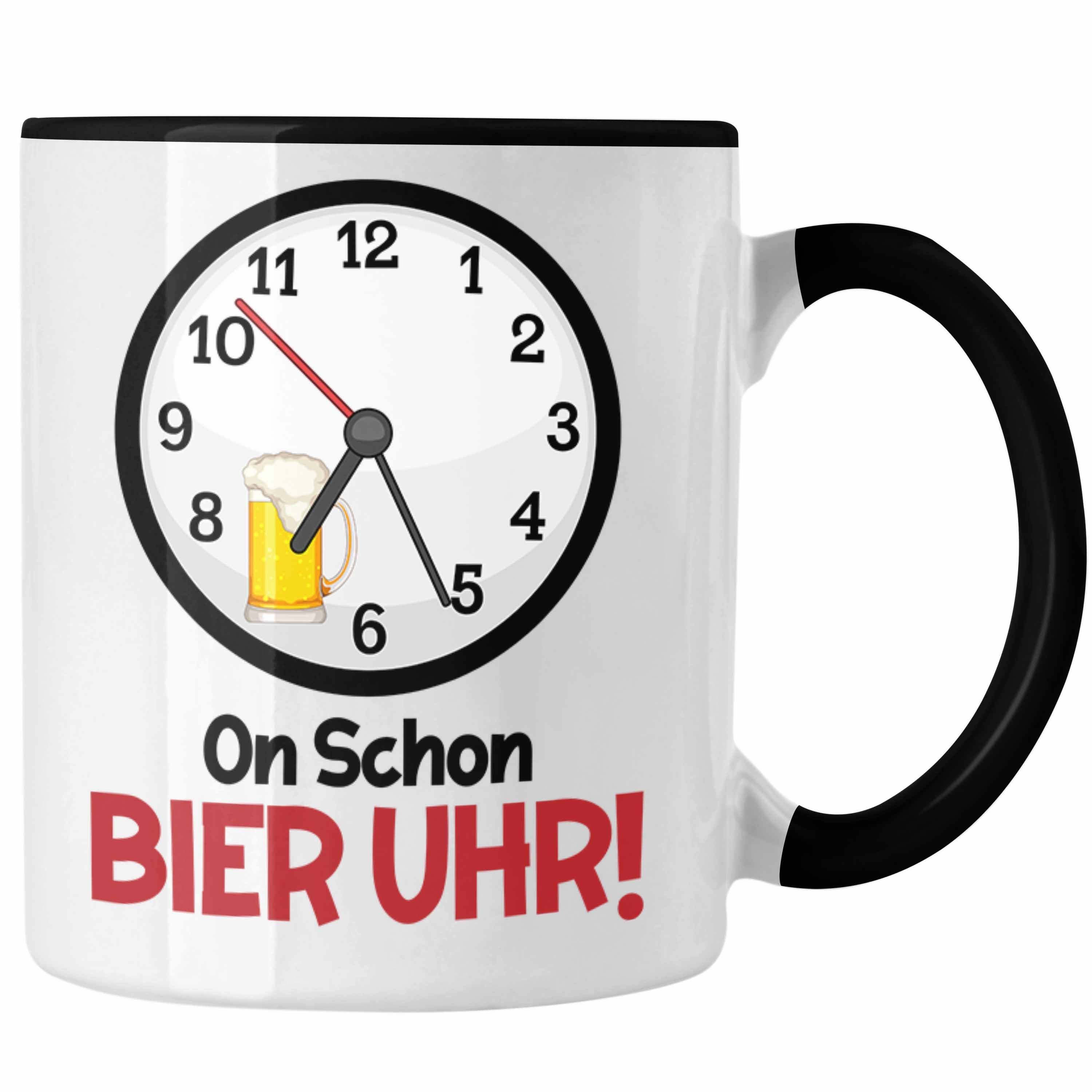 Schwarz Tasse Biertrinker Uhr Trendation Tasse Geschenki Bier Ist Saufen Es Geschenk Alkohol Oh