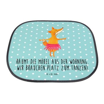 Sonnenschutz Fuchs Ballerina - Türkis Pastell - Geschenk, Füchse, Sonnenblende, Ba, Mr. & Mrs. Panda, Seidenmatt, Stilvoll & Praktisch