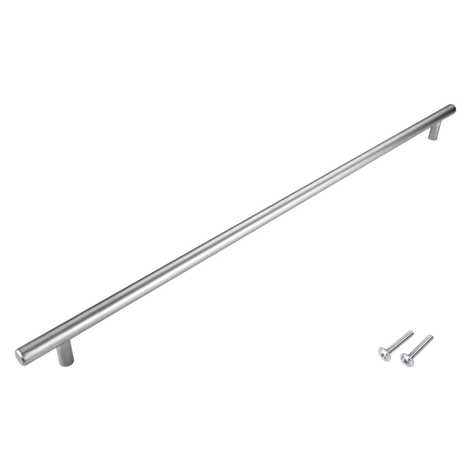 SO-TECH® Möbelgriff Stangengriff G12 Chrom matt Ø 12 mm BA 64 - 480 mm, Lochabstand 480 mm - inkl. Schrauben